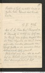 Seite 19, Tagebuch "Willendorf (ab 1926) | Joching | Neol. Grab b. Emmersdorf (NHMW-PRAE-BBB-36)